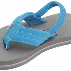 Buy 😀 Rainbow 🩴 Sandals Rainbow Kid's Grombow Blue Flip Flops 👍