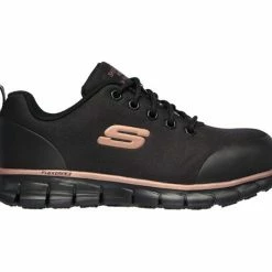Budget 🛒 Skechers USA, Inc. Skechers 👩 Women's Work: Sure Track - Chiton Alloy Toe ⭐