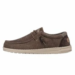 Cheapest ⭐ Hey Dude Men's Wally Corduroy 👞 Shoes - Walnut 🌟