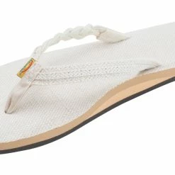 Top 10 👍 Rainbow 🩴 Sandals Rainbow 👩 Women's Hemp Flirty Braidy Natural Flip Flops ⌛