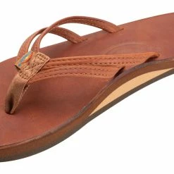 Wholesale 😀 Rainbow 🩴 Sandals Rainbow 👩 Women's The Sandpiper Luxury Leather Flip Flops- Tahitian Tan 🌟