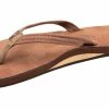 Best Sale 😀 Rainbow 🩴 Sandals Rainbow 👩 Women's Luxury Leather 1/2" Strap Nogales Wood Flip Flops 😍