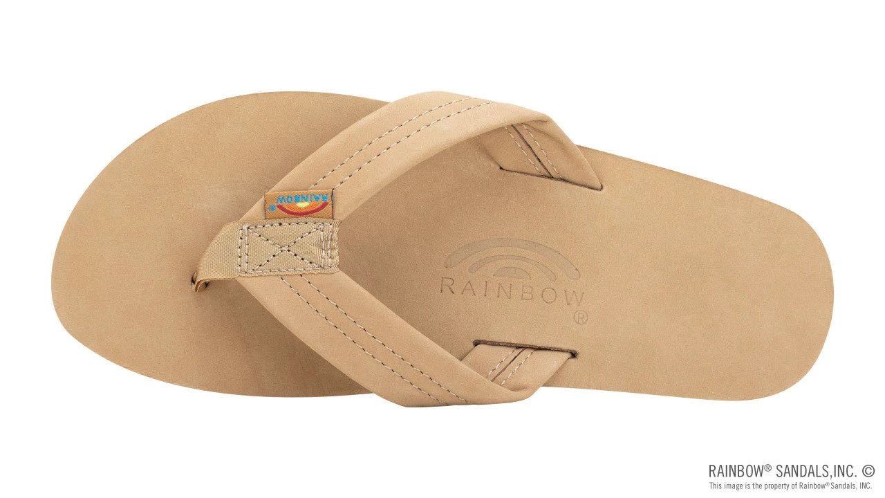 Flash Sale ๐ Rainbow ๐ฉด Sandals Rainbow Men's Single Layer Premier Leather 1" Strap Sierra Brown ๐ - Image 3