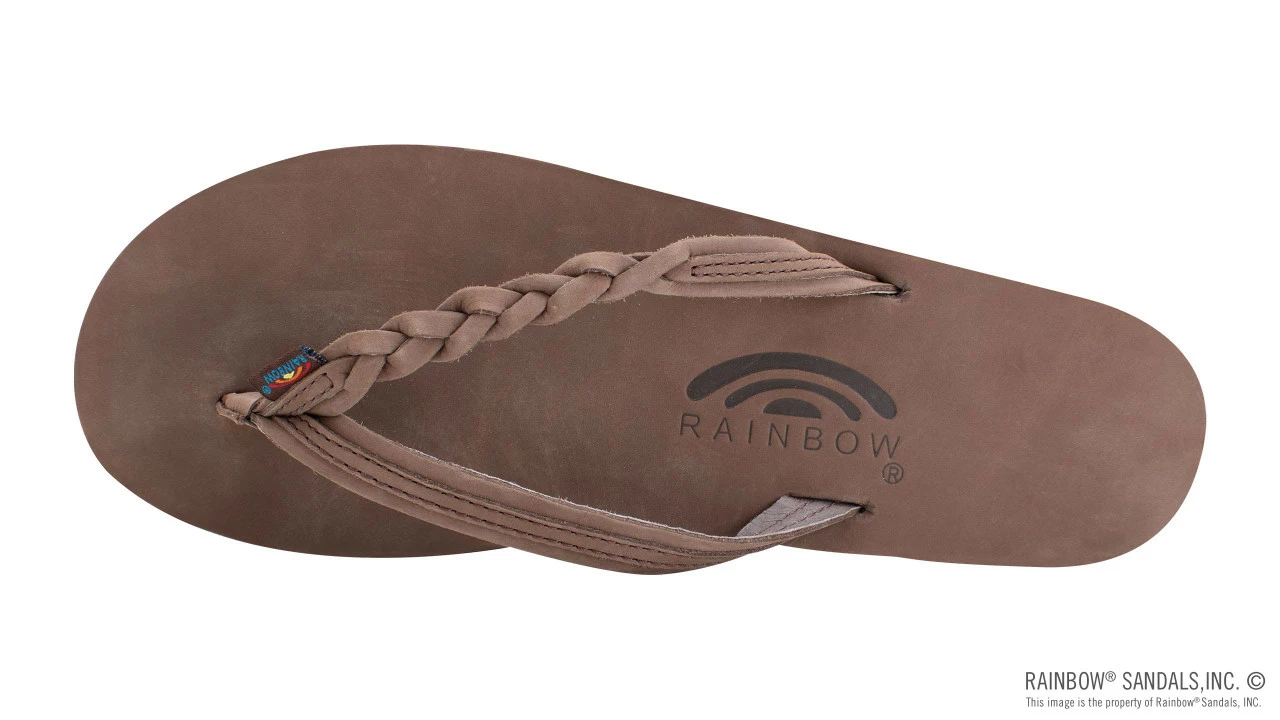 Promo ๐ Rainbow ๐ฉด Sandals Rainbow ๐ฉ Women's Flirty Braidy Expresso ๐ฅ - Image 3