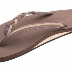 Hot Sale 👏 Rainbow 🩴 Sandals Rainbow 👩 Women's Flirty Braidy Expresso/Sierra Brown ⭐