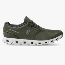 Best Sale 🔔 ON Inc. On Cloud 5 Men's Running 👞 Shoes - Olive/White 😉