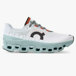 Cheap 🎁 ON Inc. On Cloudmonster Men's Running 👞 Shoes - Frost/Surf 😍