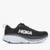 Deals ⭐ Hoka Men's Bondi 8 Wide Running 👞 Shoe Black/White 😍