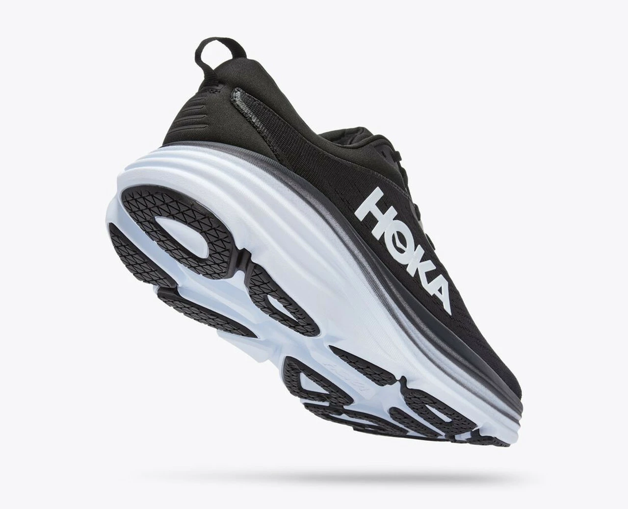 Deals โญ Hoka Men's Bondi 8 Wide Running ๐ Shoe Black/White ๐ - Image 4