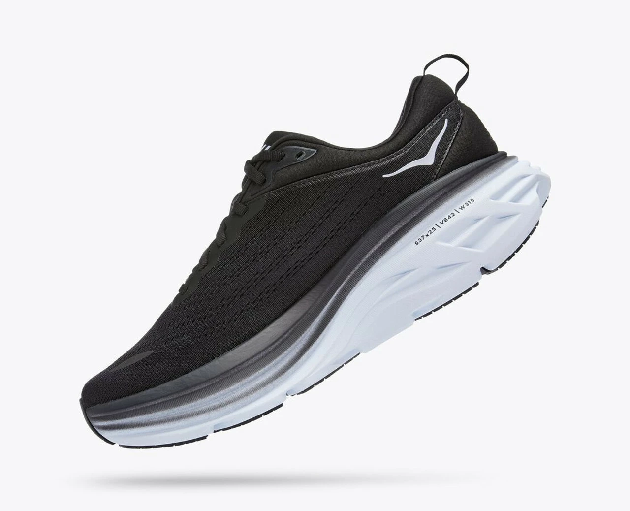 Deals โญ Hoka Men's Bondi 8 Wide Running ๐ Shoe Black/White ๐ - Image 5