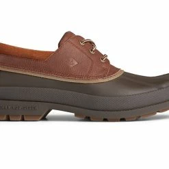 New ❤️ Sperry Topsider Sperry Cold Bay 3-Eye Boot W/ Thinsulate - Brown And Tan 🤩