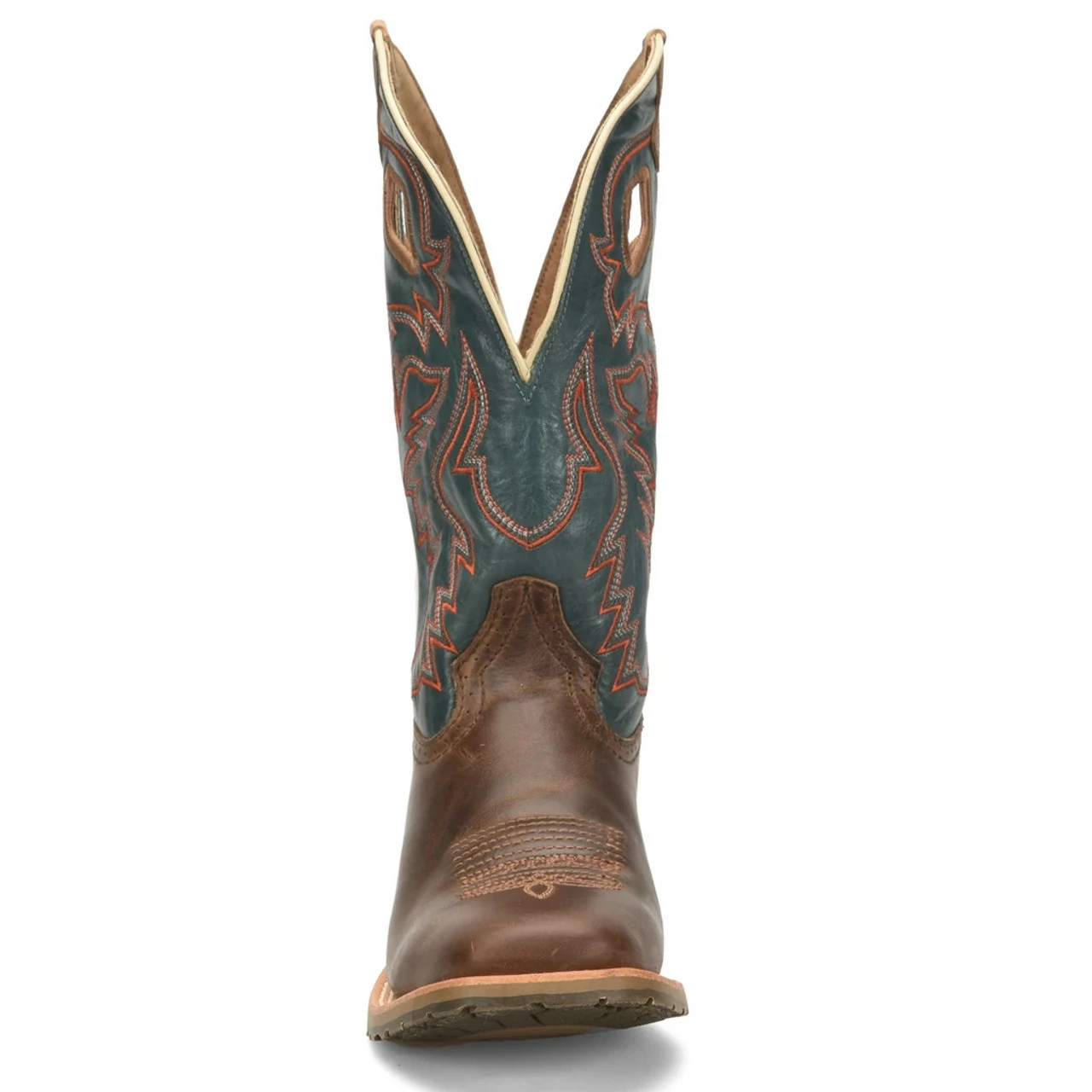 Top 10 โ Double H Elliot Men's Western Work ๐ฅพ Boots - Chocolate And Azul ๐ - Image 2