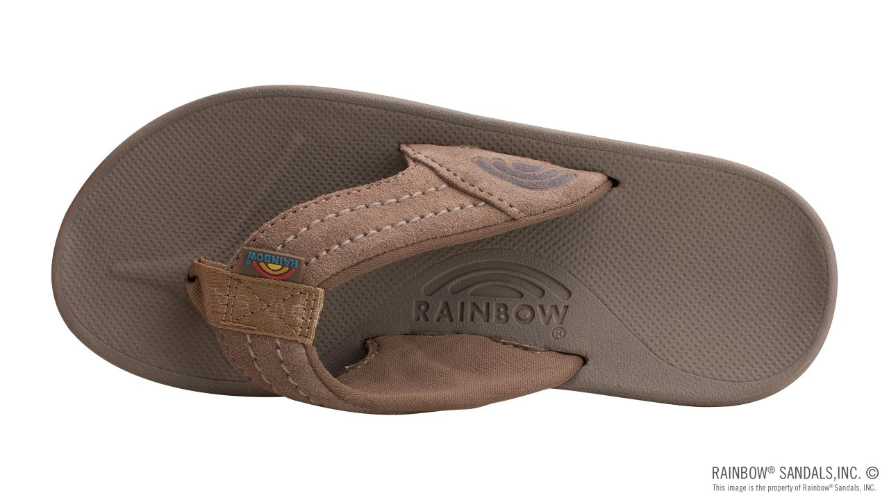 Outlet ๐ Rainbow ๐ฉด Sandals Rainbow Men's East Cape Molded Rubber With Natural Suede Strap Brown โ - Image 3