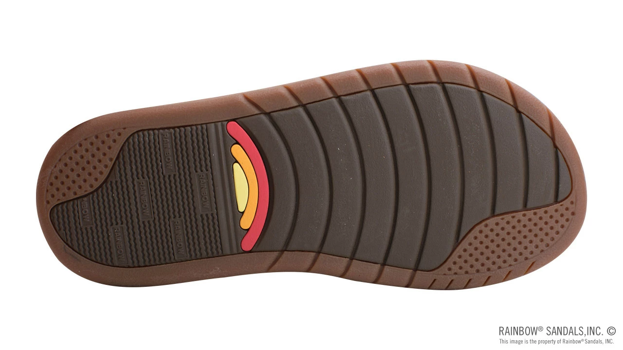 Outlet ๐ Rainbow ๐ฉด Sandals Rainbow Men's East Cape Molded Rubber With Natural Suede Strap Brown โ - Image 5