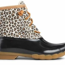 Wholesale 😍 Sperry Topsider Sperry 👩 Women's Saltwater Animal Print Duck Boot 🧨