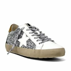 Best Pirce 😀 ShuShop Paula Silver Sparkle 👧 Girls Fashion 👟 Sneaker 🎉