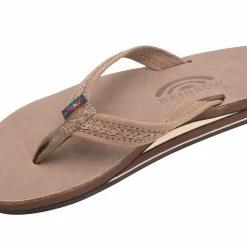 Cheapest 🎉 Rainbow 🩴 Sandals Rainbow 👩 Women's The Willow Double Layer Premier Leather Flip Flops 😍