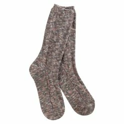 Coupon 🎁 World's Softest 🧦 Socks 👩 Women's Weekend Ragg Cable Crew ⌛