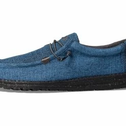 Cheapest 🔥 Hey Dude Men's Wally Eco Linen Eclipse Blue ✨