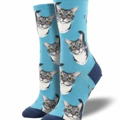 Discount 🧨 Socksmith 👩 Women's Boop 🧦 Socks - Blue ⌛