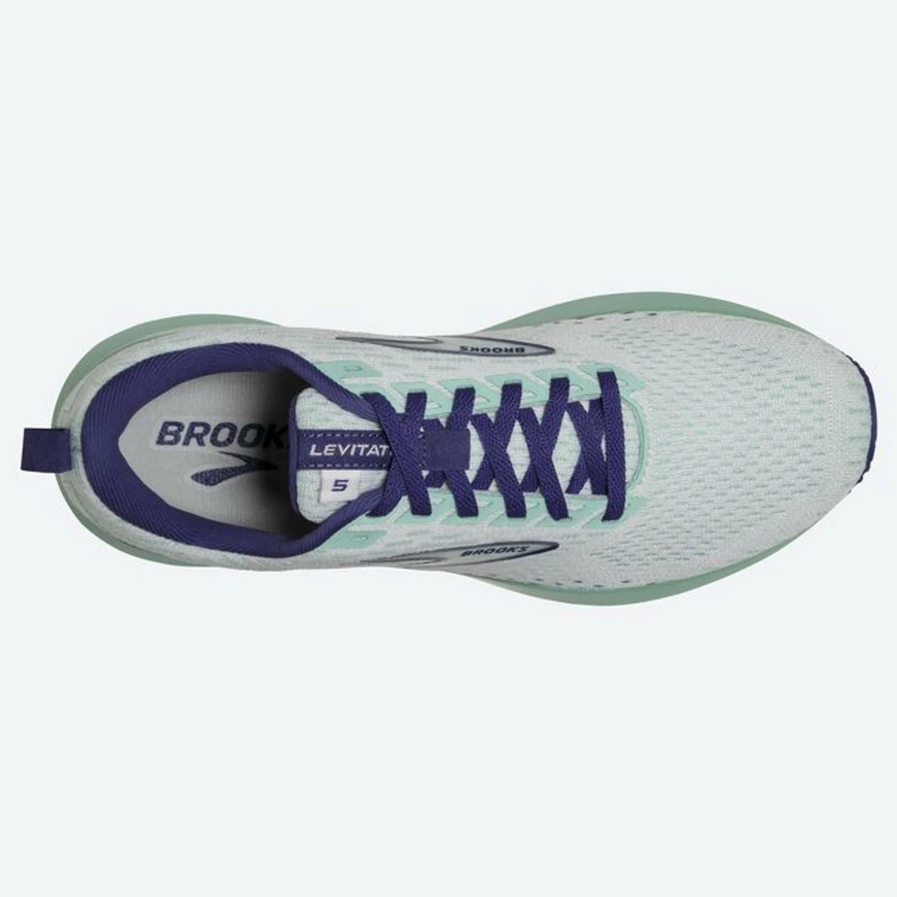 Promo π― Brooks π© Women's Levitate 5 - White/Navy Blue/Yucca βοΈ - Image 3