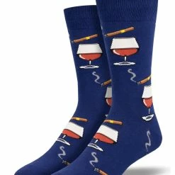 Buy ❤️ Socksmith Men's Brandy Dandy 🧦 Socks - Navy 🔥