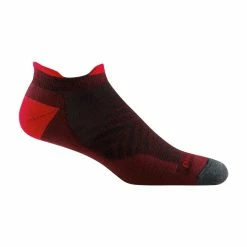 Budget 🎉 Darn Tough Men's Run No Show Tab Ultra-Lightweight Running Sock Burgundy 😀