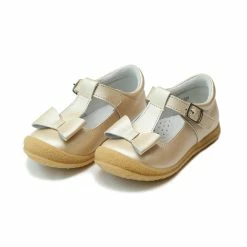 Best Sale ⌛ IM-LINK CORP/L'AMOUR L'Amour 👧 Girls Shimmer Bow T-Strap Mary Jane 🎉
