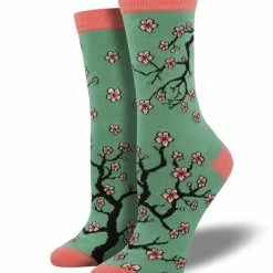 Flash Sale 🔔 Socksmith 👩 Women's Cherry Blossoms 🧦 Socks 🌟