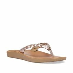 Coupon ⭐ Sanuk Cosmic Yoga Joy Metallic Braid 🩴 Sandal - Rosegold 👏