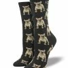 Hot Sale 👏 Socksmith 👩 Women's Frenchie 🧦 Socks - Charcoal Heather ⌛