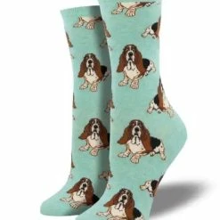 Outlet 🔥 Socksmith 👩 Women's Nothing But A Hound 🦮 Dog 🧦 Socks - Mint 🔥
