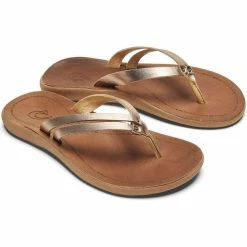 Best Pirce 🤩 Olukai 👩 Women's Kapehe Luana 🩴 Sandal - Bubbly/Sahara 😉