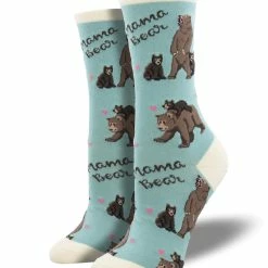 Cheapest 🥰 Socksmith 👩 Women's Mama Bear 🧦 Socks - Teal 🛒