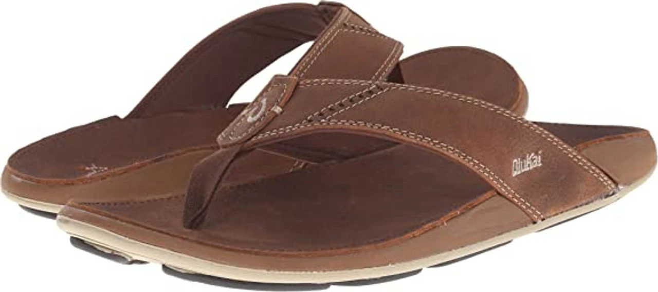 Top 10 ๐งจ Olukai Nui Men's Leather Flip-Flops โ - Image 3