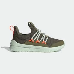 Flash Sale ⭐ Adidas Kids Lite Racer Adapt 5.0 Running 👟 Shoe- Focus Olive / Shadow Olive / Impact Orange 🧨