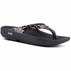 Best Sale 🤩 OOFOS OOlala 👩 Women's Flip Flop - Black/Leopard 🥰