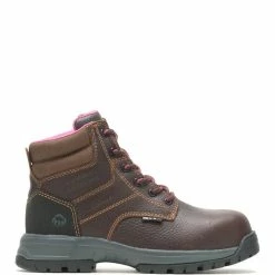 Flash Sale 💯 Wolverine 👩 Women's Piper Waterproof Composite-Toe 6" Work Boot 😉