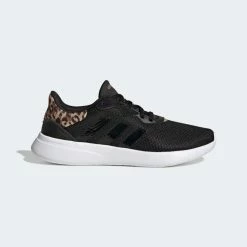 Best Sale ⌛ Adidas 👩 Women's QT Racer 3.0 👟 Shoes - Core Black / Core Black / Gold Metallic 🤩