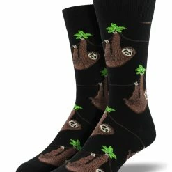 Discount 😉 Socksmith Men's Sloth 🧦 Socks - Black 👍