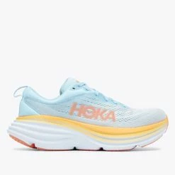 New 🎁 Hoka 👩 Women's Bondi 8 Wide Running 👟 Shoe ☀️ Summer Song/Country Air ✨
