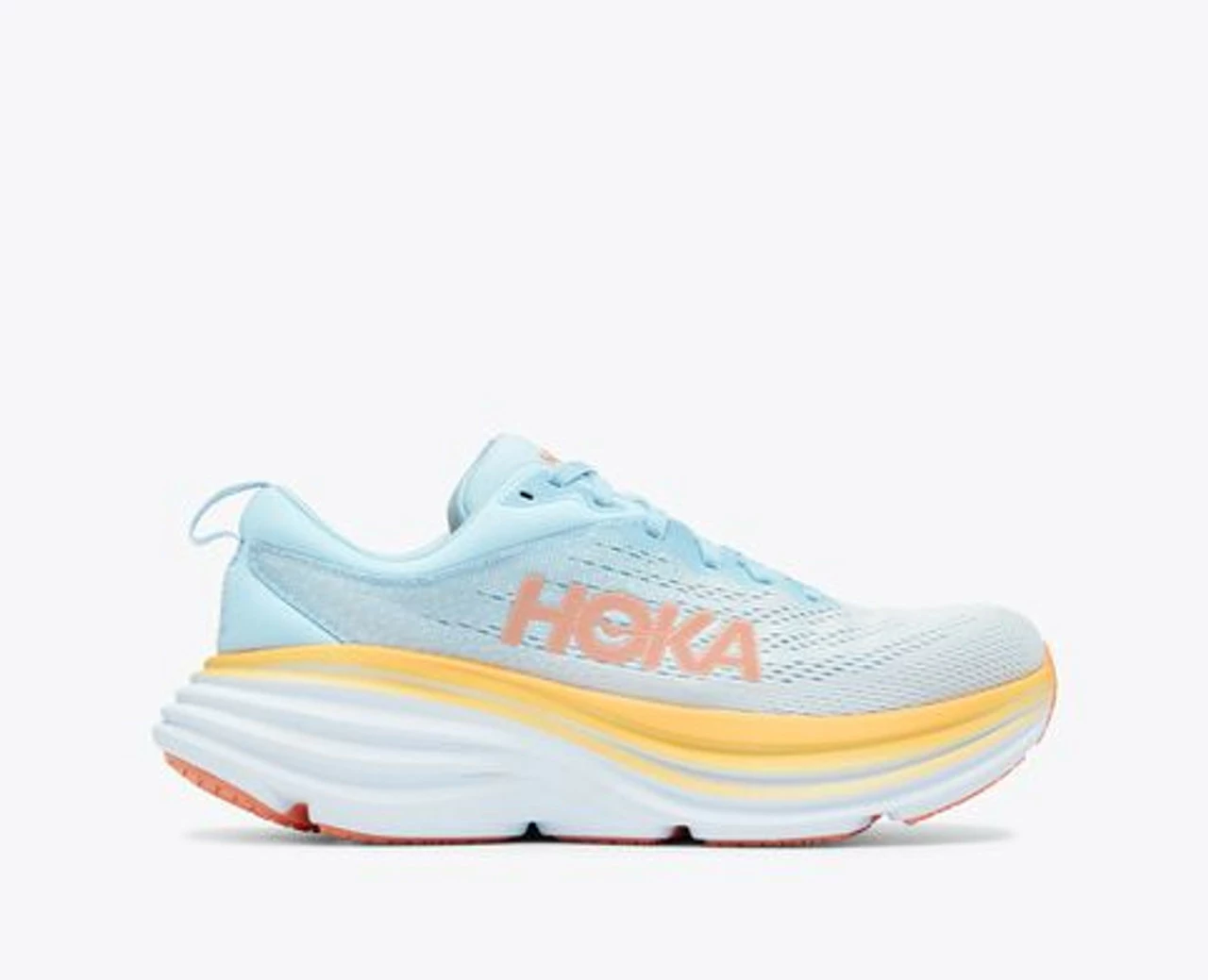 New ๐ Hoka ๐ฉ Women's Bondi 8 Wide Running ๐ Shoe โ๏ธ Summer Song/Country Air โจ
