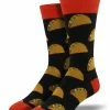 New ⭐ Socksmith Men's Tacos 🧦 Socks - Black 🛒