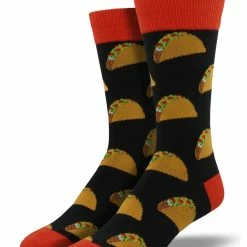 New ⭐ Socksmith Men's Tacos 🧦 Socks - Black 🛒