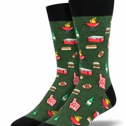 Best deal 🧨 Socksmith Men's Tailgater's Delight 🧦 Socks - Green Heather ❤️