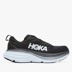 Cheap 😀 Hoka 👩 Women's Bondi 8 Wide Running 👟 Shoe Black/White ❤️